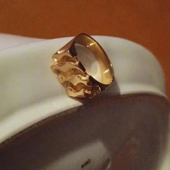 💙🌹Gold plated nugget ring - Picture 6 of 9